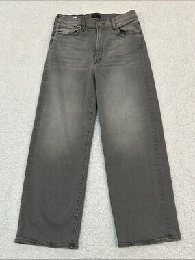 Mother The Dodger Flood Jeans in Noted! Gray size 28 Loose Straight Leg Ankle